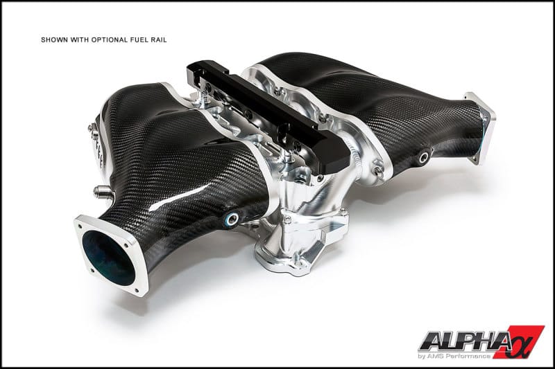 AMS — AMS Performance 2009+ Nissan GT-R Alpha Carbon Fiber/Billet Intake Manifold w/Std Fuel Rail - Clear
VR38 Intake Manifold