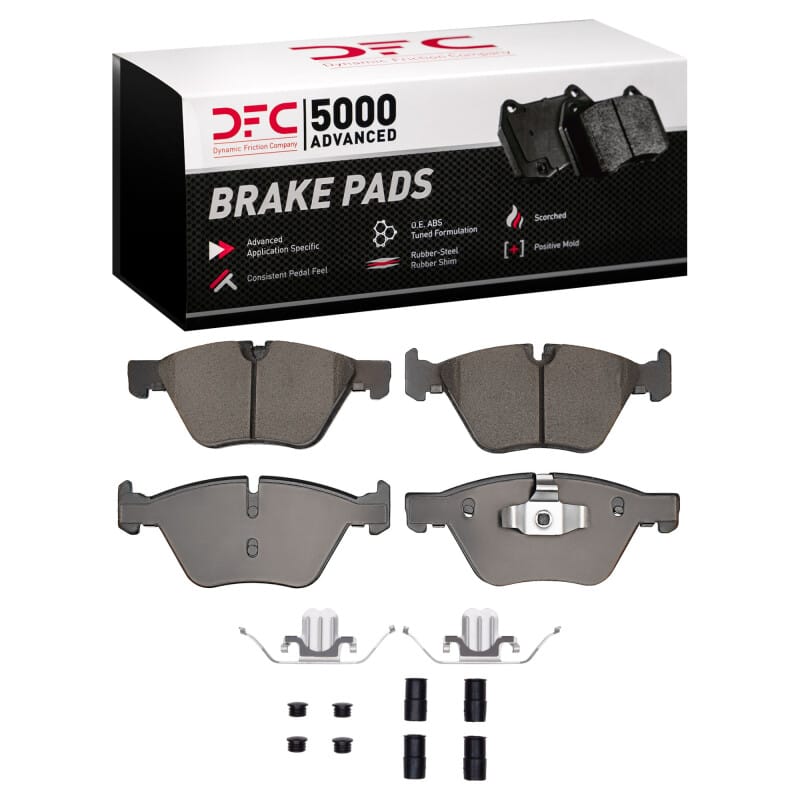 DFC — DFC 12-13 BMW 125i (Mexico) Front 5000 Advanced Ceramic Brake Pads and Hardware Kit
DFC Brake Pad Set