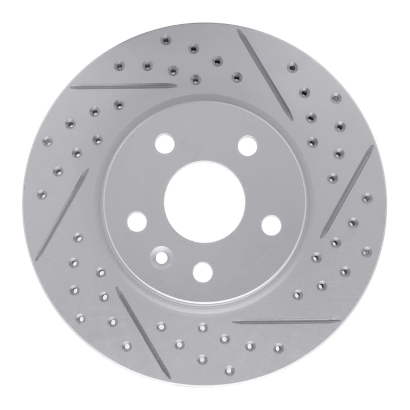 R1 Concepts — R1 11-23 Chevrolet Bolt Ev Front Right Drilled & Slotted Geo-Carbon Rotor