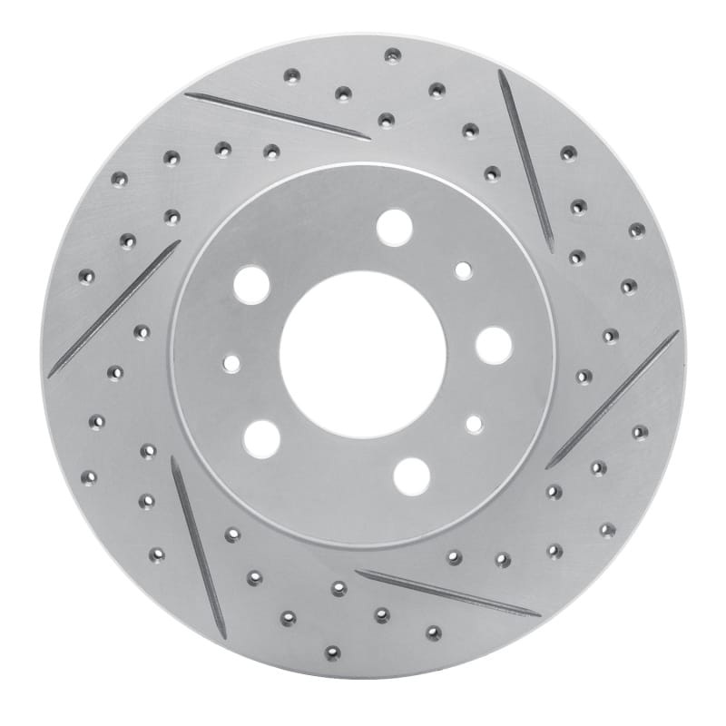 R1 Concepts — R1 95-97 Ford Crown Victoria Front Right Drilled & Slotted Geo-Carbon Rotor