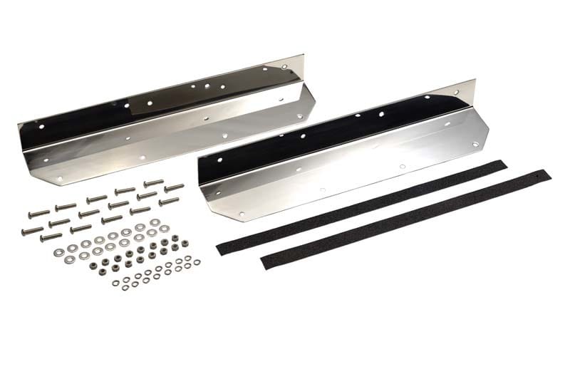 Kentrol — Kentrol 87-95 Jeep Wrangler YJ Step Cover Inlay Pair - Polished Silver