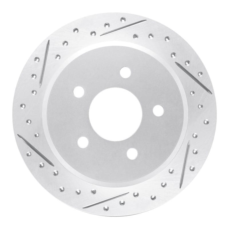 R1 Concepts — R1 96-02 Ford Crown Victoria Rear Left Drilled & Slotted Geo-Carbon Rotor