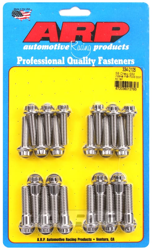 ARP — ARP SB Chevy SB2 intake manifold bolt kit tall