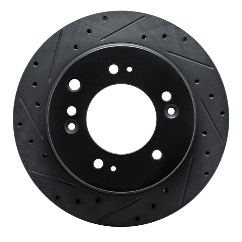 R1 Concepts — R1 07-09 Kia Sorento Rear Left Drilled & Slotted Black Brake Rotor
R1 Brake Rotor Drill