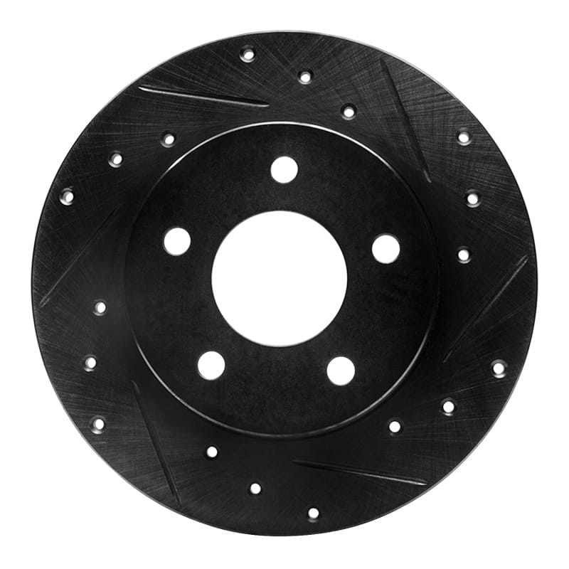R1 Concepts — R1 88-92 Dodge Monaco Rear Right Drilled & Slotted Black Brake Rotor
R1 Brake Rotor Drill