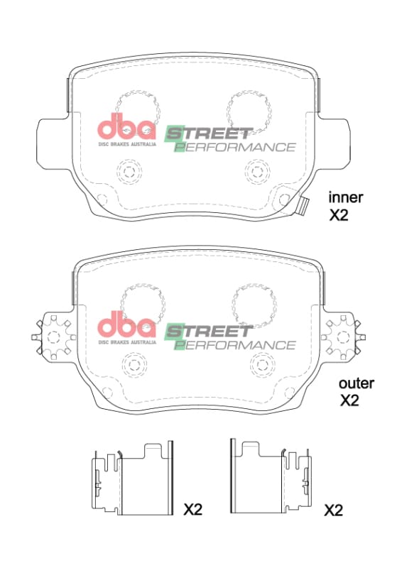 DBA — DBA 2019+ Tesla Model 3 Standard/Long Range SP Performance Rear Brake Pads
Brake Pad