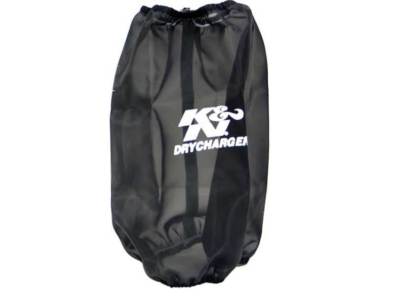 K&N Engineering — K&N 6.625in Base ID / 5.25in Top ID / 9.5in H Round Tapered Black Drycharger Air Filter Wrap