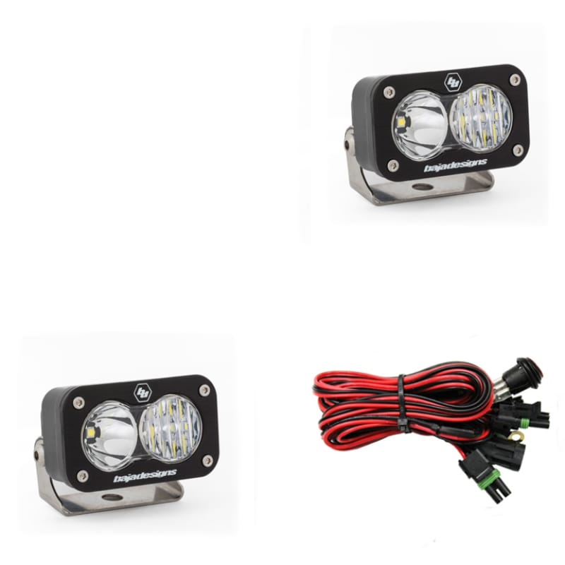 Baja Designs — Baja Designs S2 Sport Driving Combo Pattern Pair LED Work Light - Clear