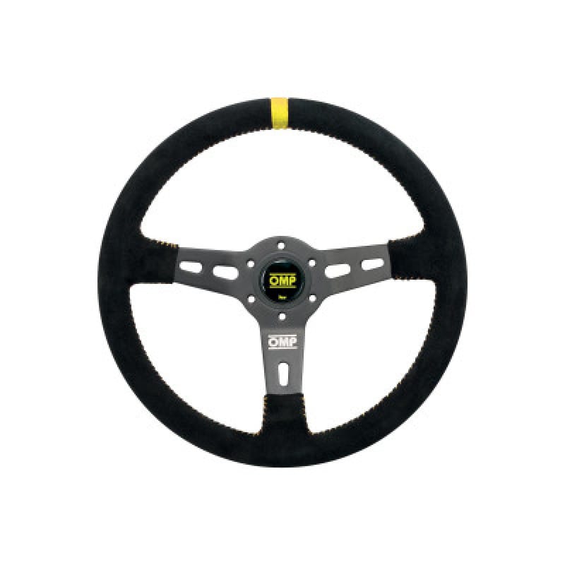 OMP — OMP RS Steering Wheel Black/Yellow D 350