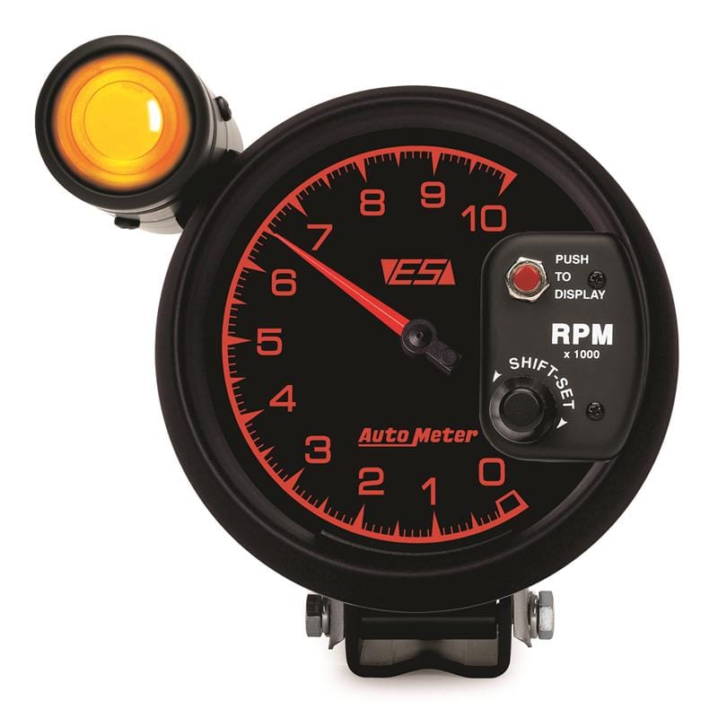 AutoMeter — Autometer ES 5in Pedestal Tachometer 10000 RPM w/ Ext Shift-Lite
GA 5" 10KRPM SL ES