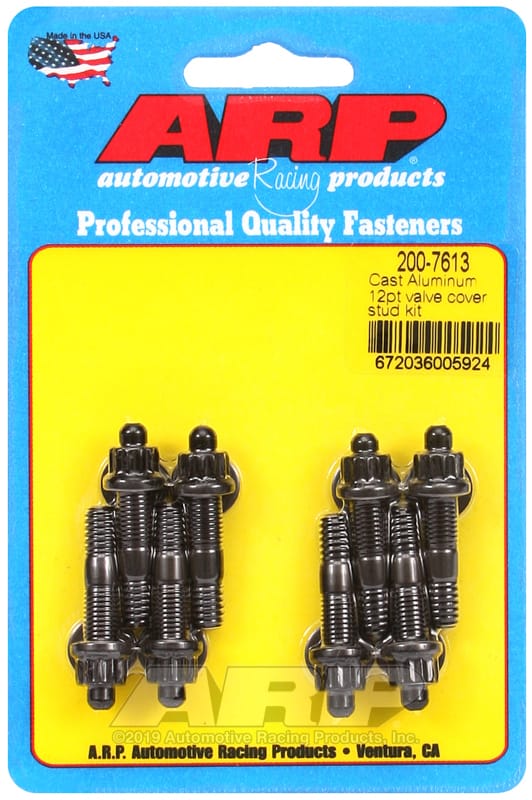 ARP — ARP Cast Aluminum Valve Cover 1/4in 12pt Stud Kit