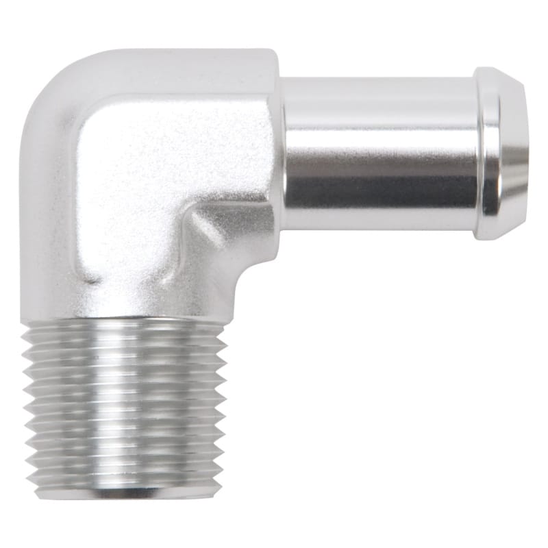 Edelbrock — Edelbrock Hose End 90-Deg 1/2In NPT to 5/8In Barb Clear Anodize
KIT PARTS