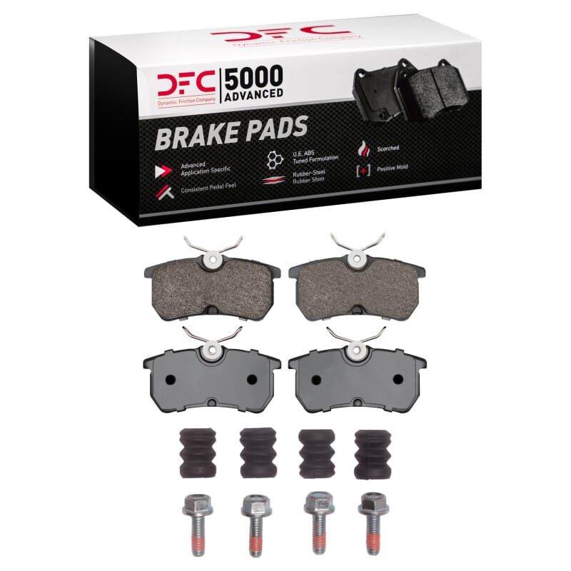 DFC — DFC 01-19 Ford Fiesta (USA/Canada) Rear 5000 Advanced Low Metallic Brake Pads and Hardware Kit