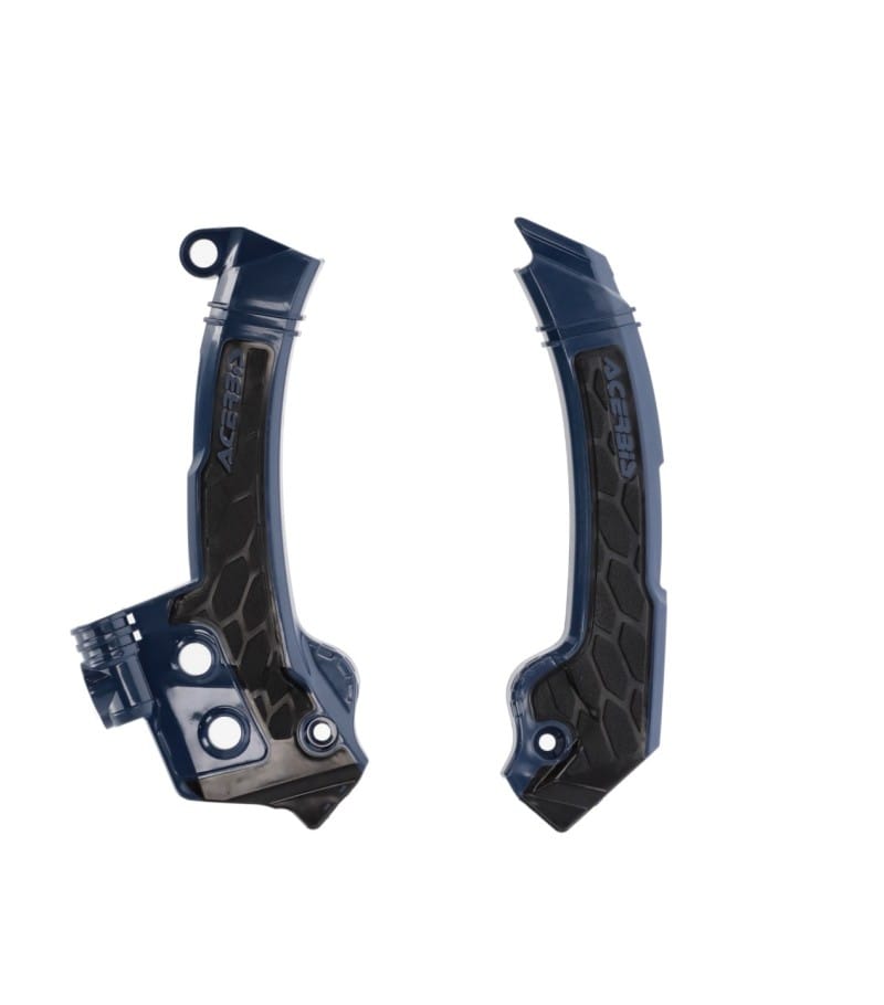 Acerbis — Acerbis 23+ Husqvarna FC/FX/ TC/ TXi/ FE/ TE Frame Guards- X-Grip - Blue/Black