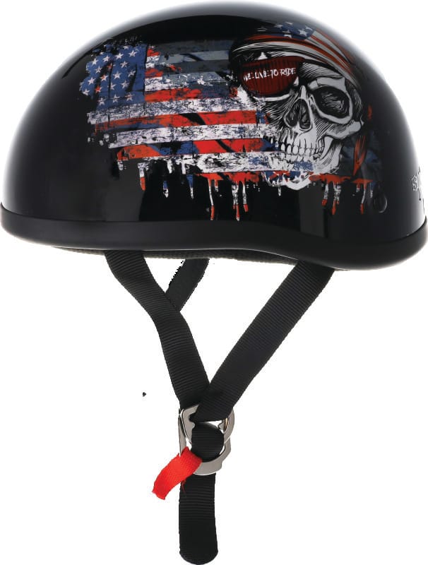 Bikers Choice — Original Live To Ride Helmet, Black, XS