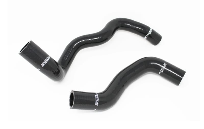 Torque Solution — Torque Solution 2016+ Ford Focus RS Silicone Radiator Hose Kit - Black