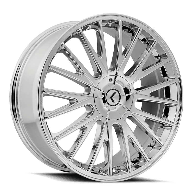 Kraze Wheels — Kraze KR185 Double Down 17x8 / 5x108/114.3 BP / 38mm Offset / 73mm Hub Chrome Wheel
KRAZE KR185