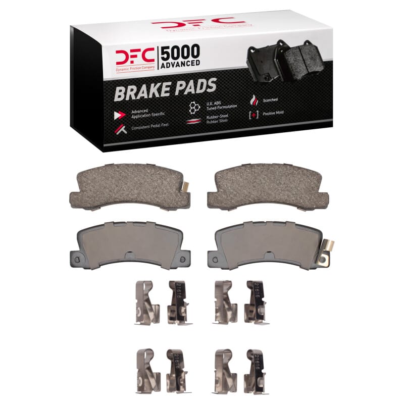 DFC — DFC 87-96 Toyota Celica Rear 5000 Advanced Ceramic Brake Pads and Hardware Kit
DFC Brake Pad Set