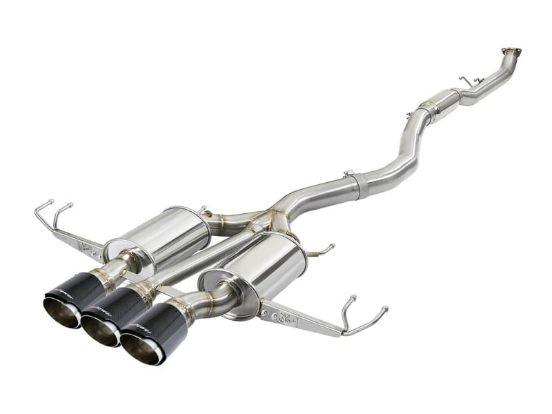 aFe — aFe Takeda 3in 304 SS Cat-Back Exhaust w/ Carbon Fiber Tips 17-18 Honda Civic Type R L4 2.0L (t)
Cat-Back Exhaust
