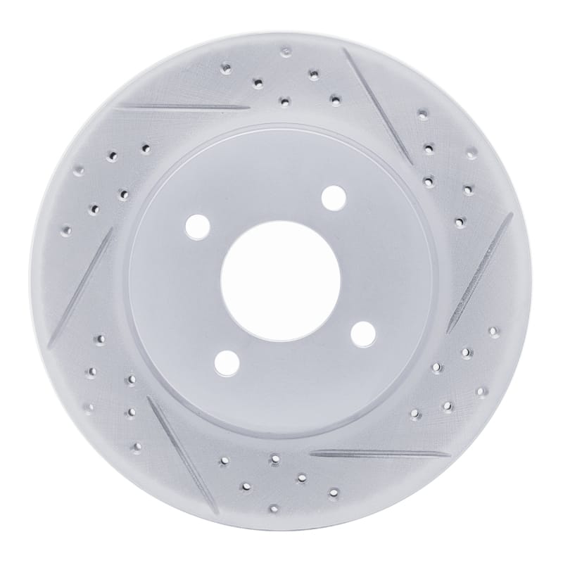 R1 Concepts — R1 11-25 Nissan Versa Front Right Drilled & Slotted Geo-Carbon Rotor