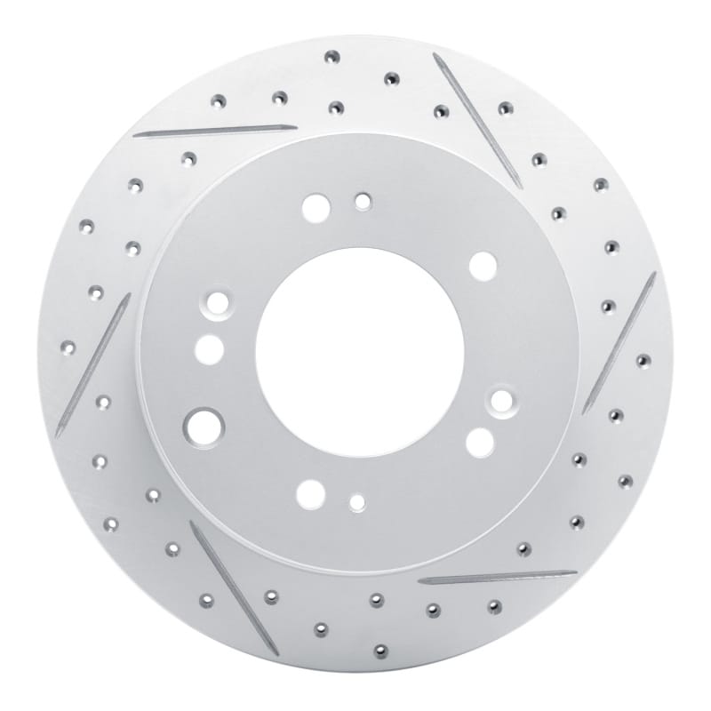 R1 Concepts — R1 03-06 Kia Sorento Rear Right Drilled & Slotted Geo-Carbon Rotor