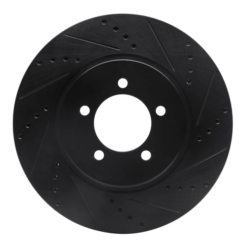 R1 Concepts — R1 03-05 Lincoln AVIATOR Front Right Drilled & Slotted Black Brake Rotor
R1 Brake Rotor Drill