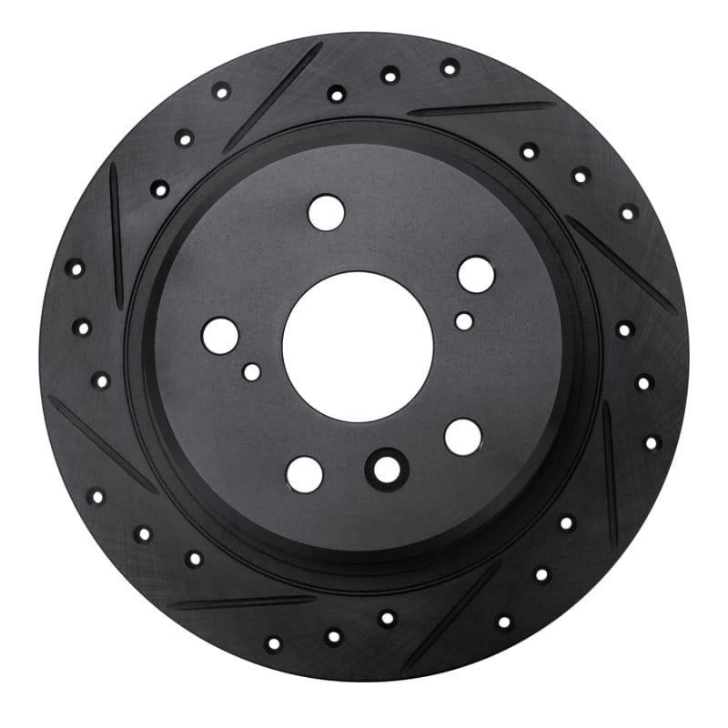 R1 Concepts — R1 95-99 Toyota AVALON Rear Left Drilled & Slotted Black Brake Rotor
R1 Brake Rotor Drill