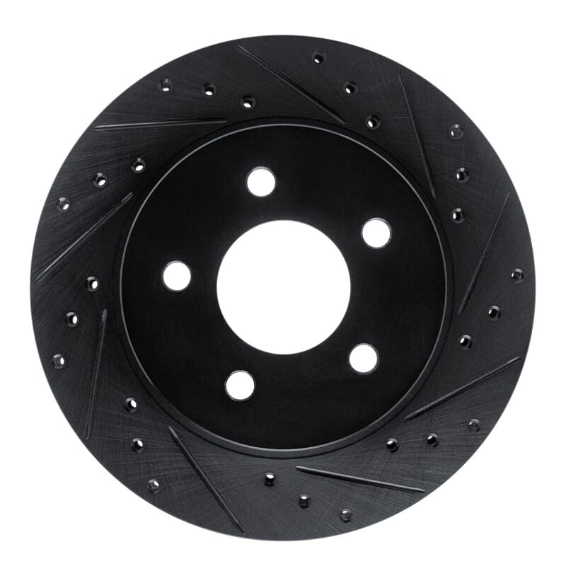 R1 Concepts — R1 82-90 Ford Mustang Rear Right Drilled & Slotted Black Brake Rotor
R1 Brake Rotor Drill