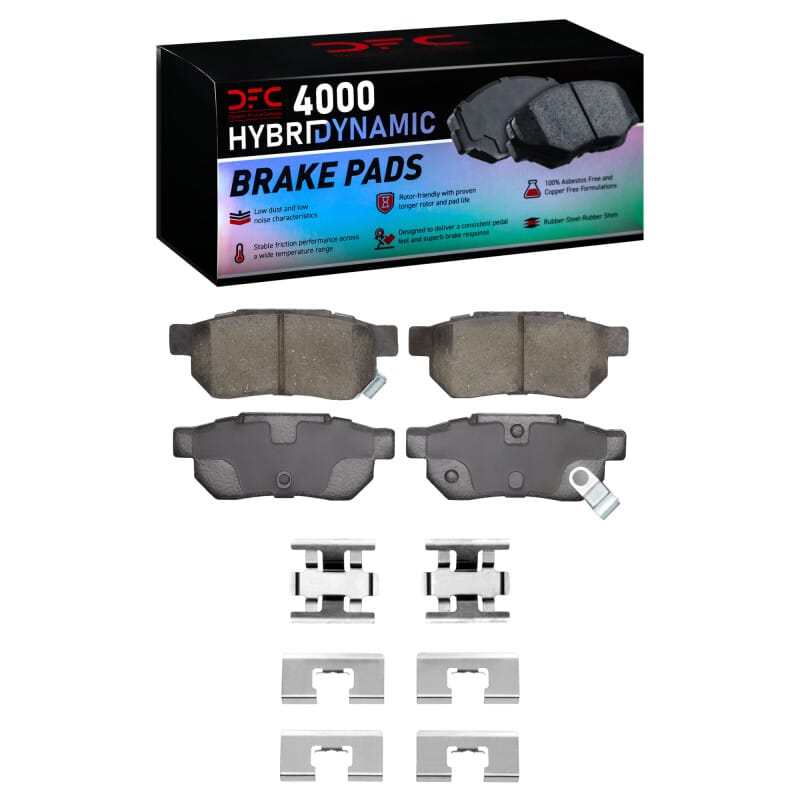 DFC — DFC 85-89 Acura INTEGRA Rear 4000 HybriDynamic Brake Pads and Hardware Kit
DFC Brake Pad Set