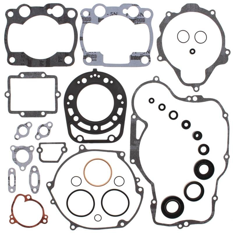 Vertex Pistons — Vertex Gaskets 90-91 Kawasaki KX250 Complete Gasket Kit w/ Oil Seals