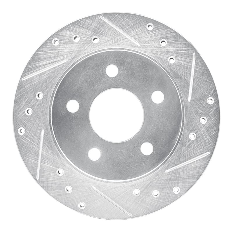 R1 Concepts — R1 93-98 Ford Thunderbird Rear Right Drilled & Slotted Silver Brake Rotor
R1 Brake Rotor Drill