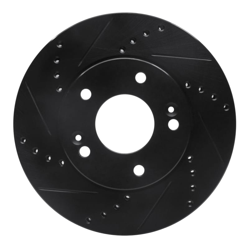 R1 Concepts — R1 10-11 Kia Soul Front Left Drilled & Slotted Black Brake Rotor
R1 Brake Rotor Drill