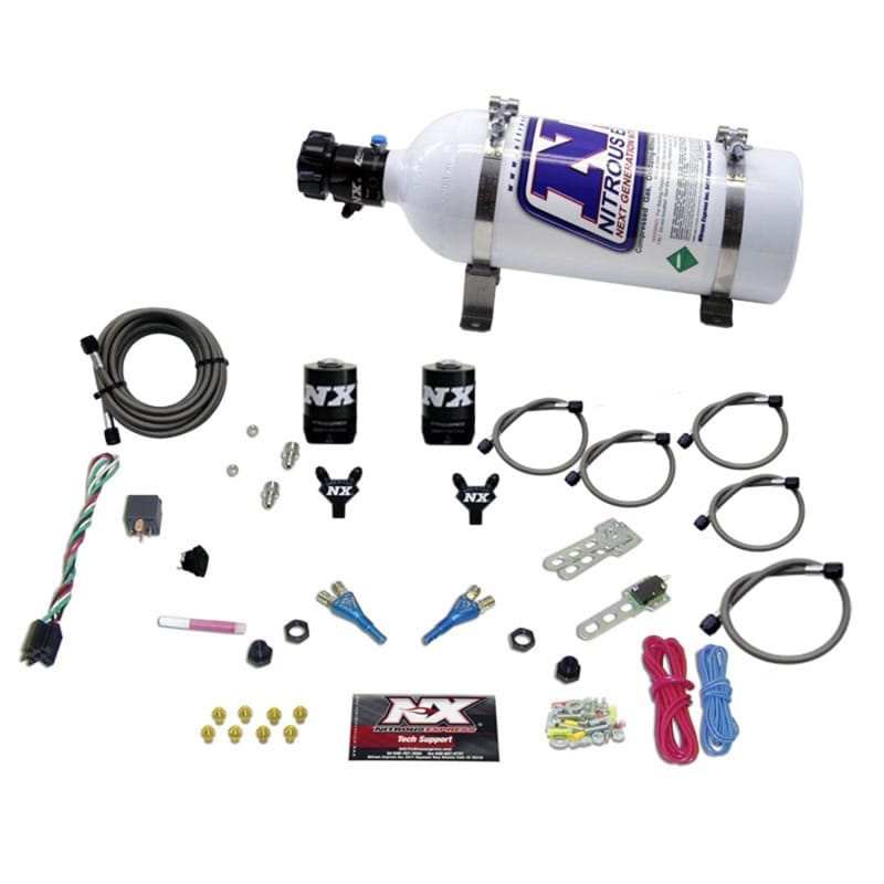 Nitrous Express — Nitrous Express 92-95 Dodge V8 TBI Dual Nozzle Nitrous Kit (50-125HP) w/5lb Bottle
Injection System Kit
N2OSys
