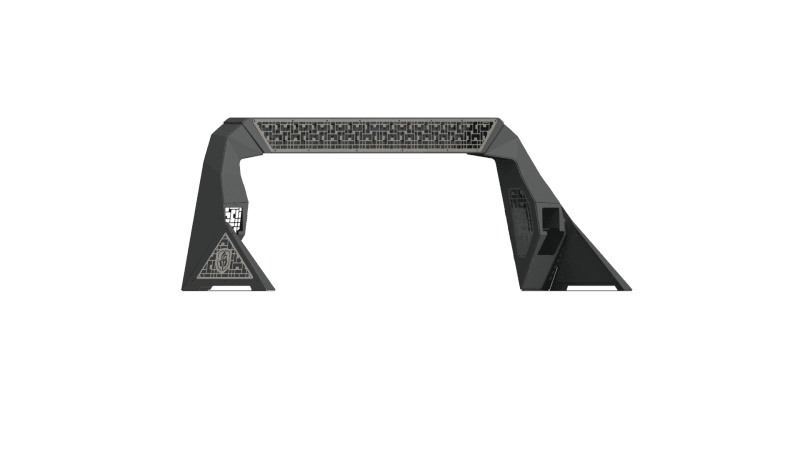 Road Armor — Road Armor 99-20 Ford F-250 iD Headache Rack w/Bedrail Pods/ 40in Center Light Pod/iD Raw