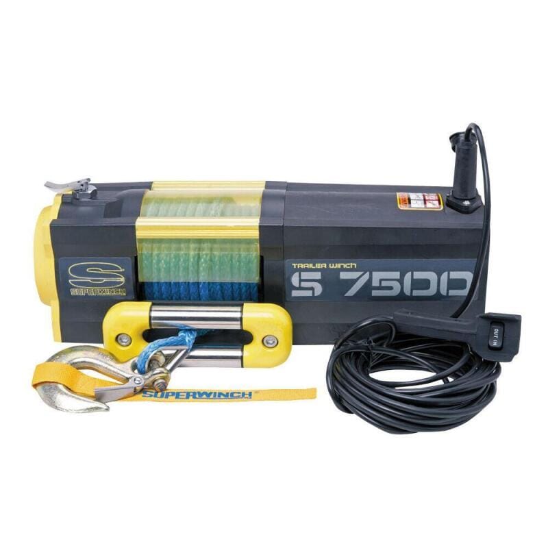 Superwinch — Superwinch 7500 LBS 12V DC 5/16in x 54ft Synthetic Rope S7500 Winch
Winch