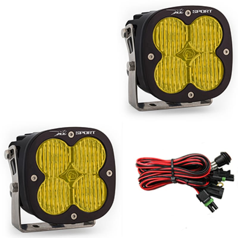 Baja Designs — Baja Designs XL Sport Series Wide Cornering Pattern LED Light Pods - Amber
