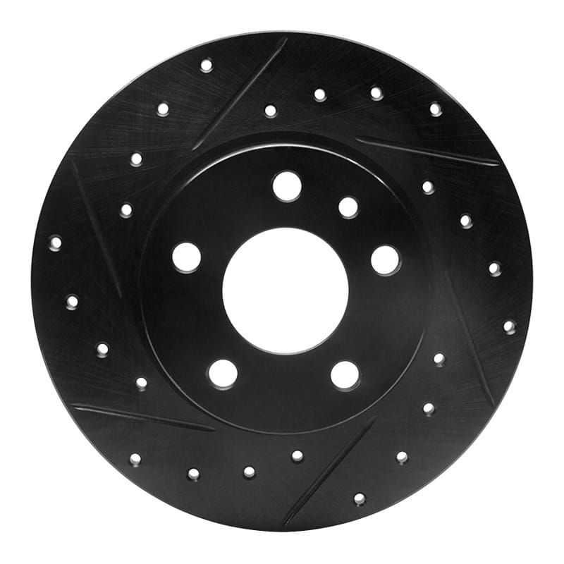R1 Concepts — R1 91-95 Alfa Romeo 164 Rear Left Drilled & Slotted Black Brake Rotor
R1 Brake Rotor Drill
