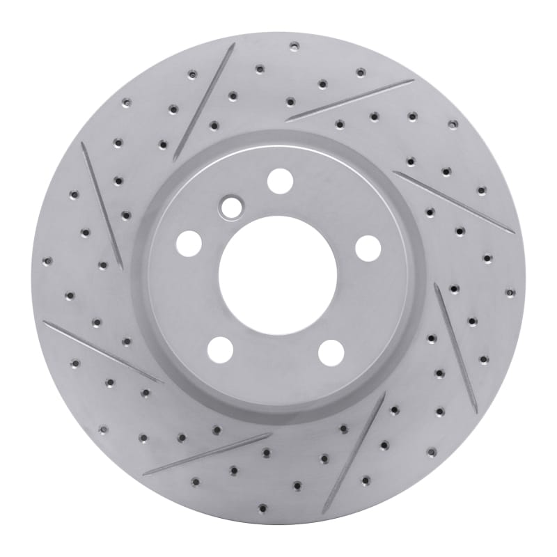 R1 Concepts — R1 11-18 BMW X3 Front Left Drilled & Slotted Geo-Carbon Rotor