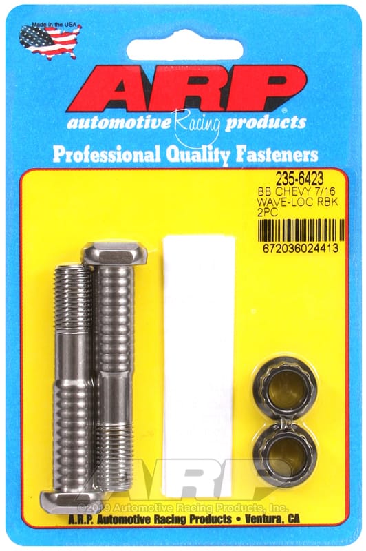 ARP — ARP BB Chevy 7/16in pro wave-loc 2pk rod bolt kit