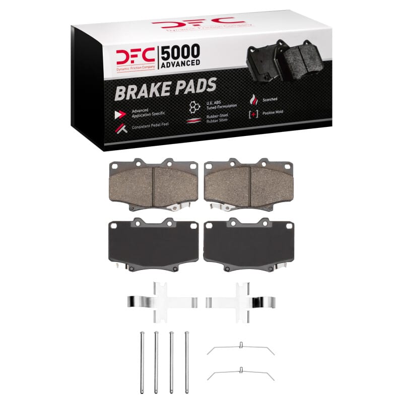DFC — DFC 90-92 Toyota Land Cruiser Front 5000 Advanced Semi Metallic Brake Pads and Hardware Kit
DFC Brake Pad Set
