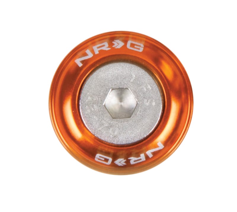 NRG — NRG Fender Washer Kit w/Rivets For Metal (Orange) - Set of 10
