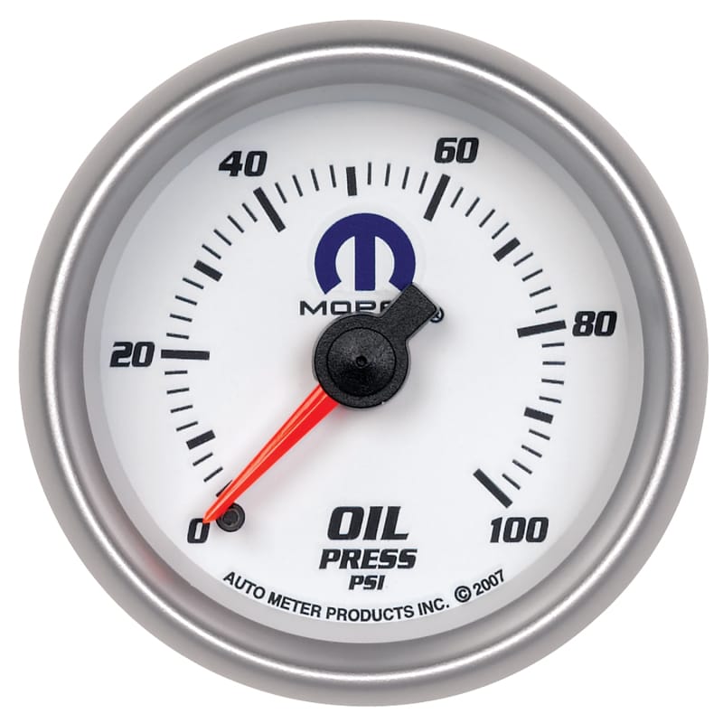 AutoMeter — Autometer Mopar 52mm 0-100 PSI Oil Pressure Gauge
MOPAR #77060034, 2-1