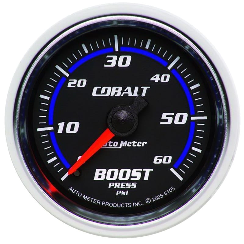 AutoMeter — Autometer Cobalt 52mm 0-60psi Mechanical Boost Gauge
GA 2" BST 60PSI M CB