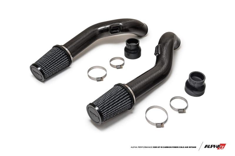 AMS — AMS Performance 2009+ Nissan GT-R R35 Alpha Carbon Fiber Intake Pipes for Stock Turbos
R35 Intake