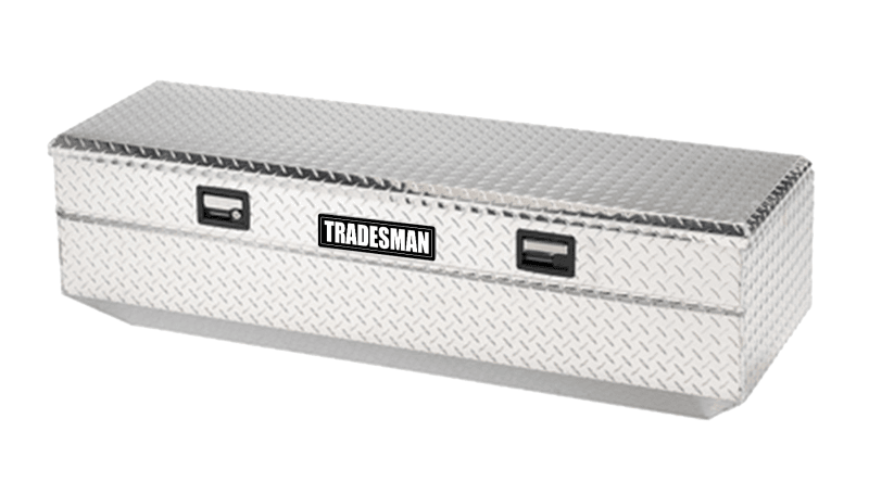 Tradesman — Tradesman Aluminum Flush Mount Truck Tool Box (60in.) - Brite