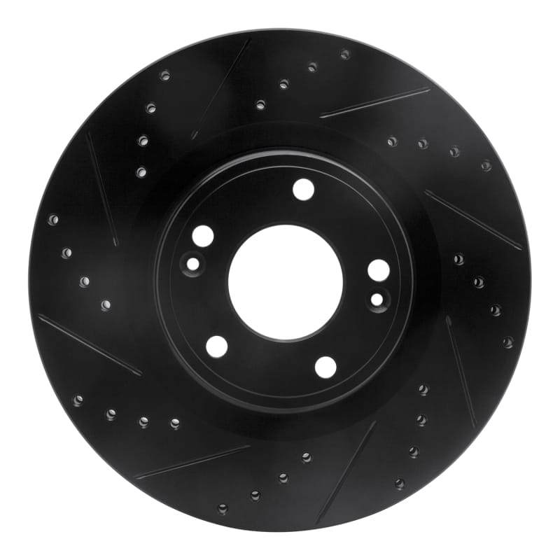 R1 Concepts — R1 10-16 Hyundai Genesis Coupe Front Left Drilled & Slotted Black Brake Rotor
R1 Brake Rotor Drill