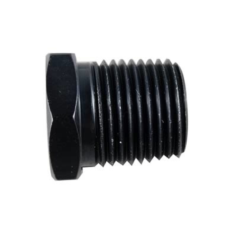Fragola — Fragola 3/8 Male Hex Pipe Plug - Black