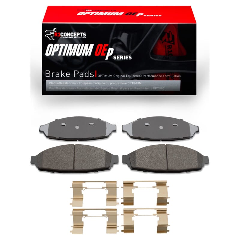 R1 Concepts — R1 03-11 Ford Crown Victoria Front Optimum OE Pads & Hardware Kit
R1 Optimum Oe Pads a