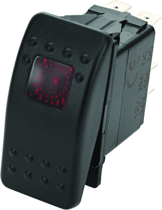 DragonFire Racing — On/Off Rocker Switch, Red Light