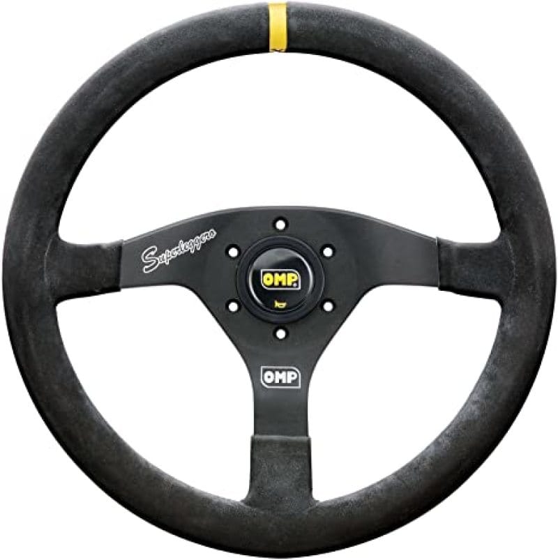 OMP — OMP Velocita Superleggero Suede Leather 350mm Diameter Steering Wheel Black